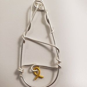 Distressed Metals Pendant